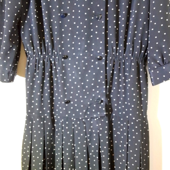Vintage French Girl Polka Dot Dress - Picture 8 of 10